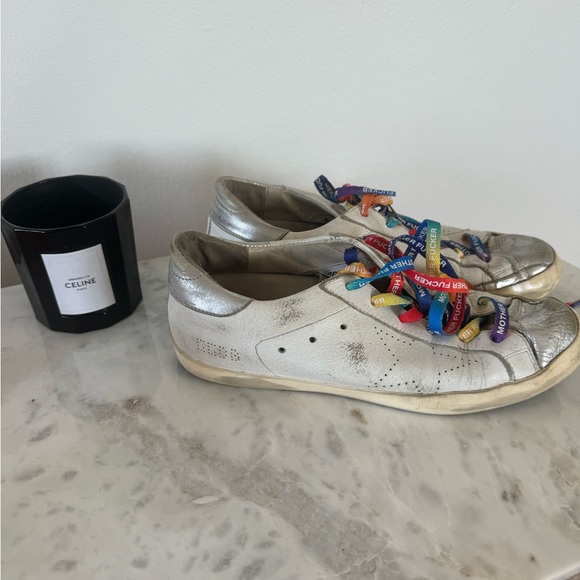 Preloved Golden Goose Metallic Sneakers - Picture 11 of 13